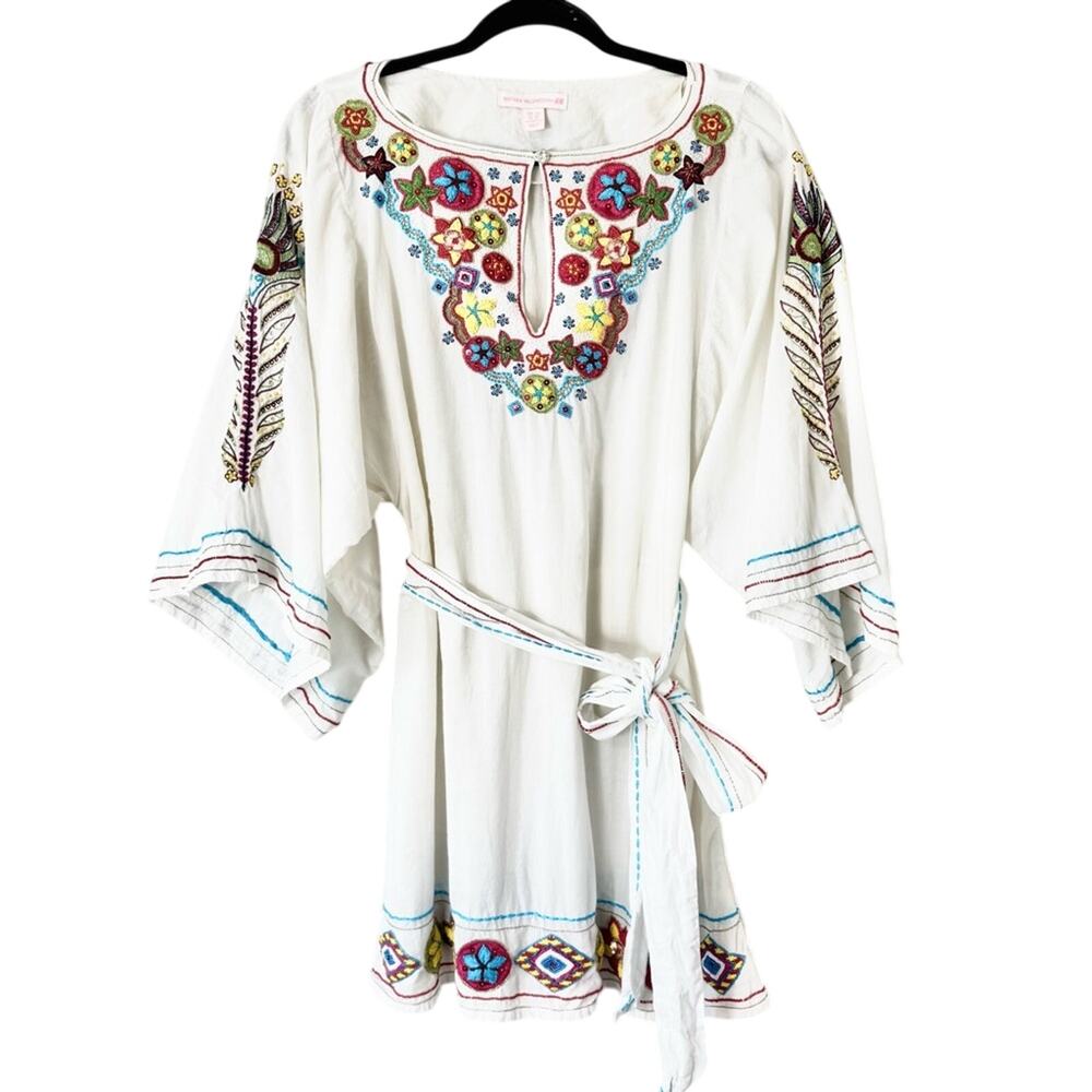 Matthew Williamson x H&M Boho Floral Beaded Oversized Dress Size XS